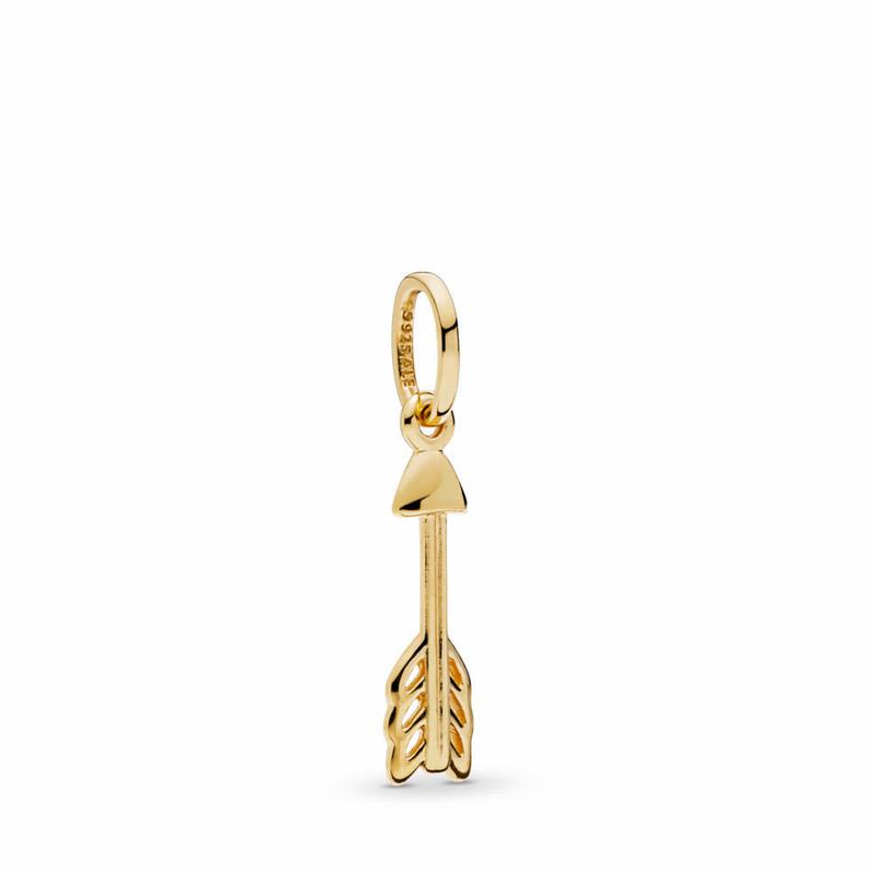 Pandora Australia Shine™ Arrow of Cupid Charm - 18ct Gold Plated | OVZTYE469